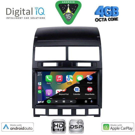 Digital IQ Car Audio System for Volkswagen Touareg 2003-2011 (Bluetooth/USB/WiFi/GPS/Apple CarPlay/Android Auto) with 9" Touch Screen