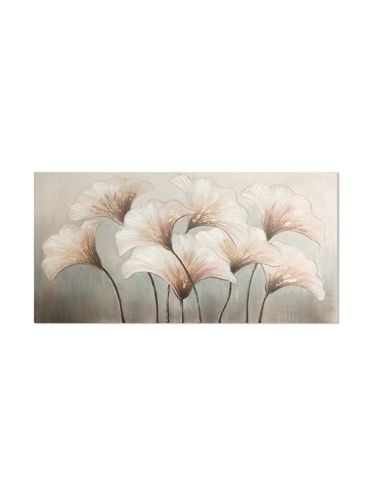 Πίνακας Καμβά Λουλούδια 120x60x3cm Inart 3-70-231-1682 Inart