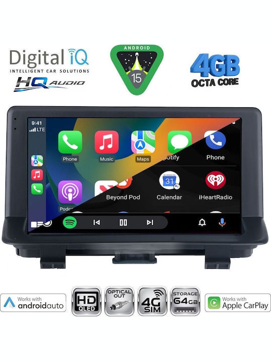Digital IQ Car Audio System for Audi Q3 2013-2018 (Bluetooth/USB/WiFi/GPS/Apple CarPlay/Android Auto) with 9" Touch Screen