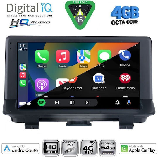 Digital IQ Car Audio System for Audi Q3 2013-2018 (Bluetooth/USB/WiFi/GPS/Apple CarPlay/Android Auto) with 9" Touch Screen