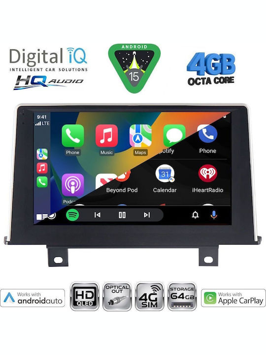 Digital IQ Car Audio System for BMW Series 3 2005-2012 Bluetooth USB WiFi GPS Apple CarPlay Android Auto with 9" Touch Screen