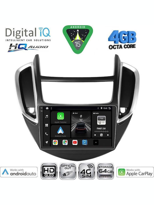 Digital IQ Car Audio System for Chevrolet Aveo 2014-2017 (Bluetooth/USB/WiFi/GPS/Apple CarPlay/Android Auto) with 9" Touch Screen
