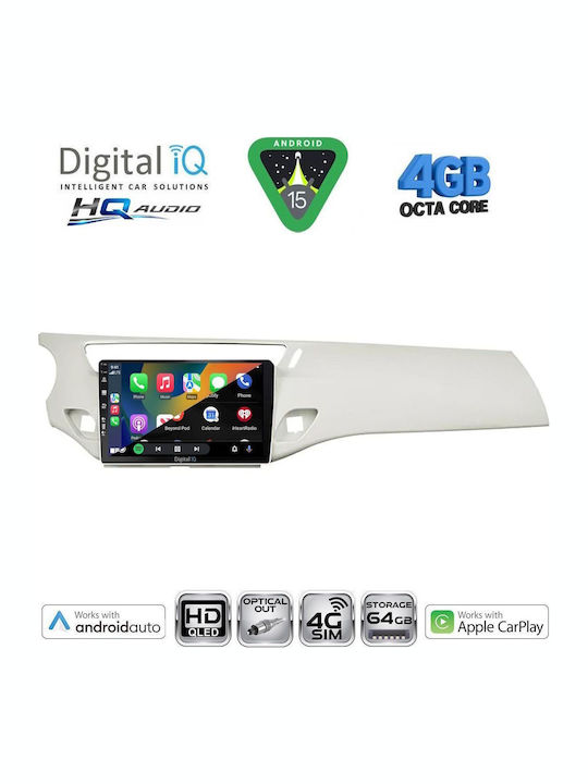 Digital IQ Car Audio System for Citroen C3 / DS3 2009-2016 (Bluetooth/USB/WiFi/GPS/Apple CarPlay/Android Auto) with 9" Touch Screen