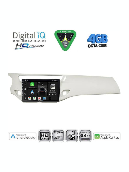 Digital IQ Car Audio System for Citroen C3 / DS3 2009-2016 Bluetooth USB WiFi GPS Apple CarPlay Android Auto with 9" Touch Screen