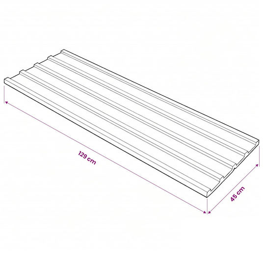 vidaXL Material De Construcție Pentru Garduri De Grădină Din Oțel 129x45x45cm 12 Bucăți