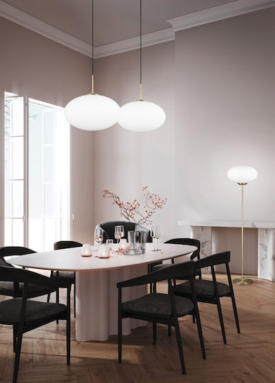 Trio Lighting Fomento Подова Лампа В150xД40см. с Цокъл за Крушка E27 Бронзов