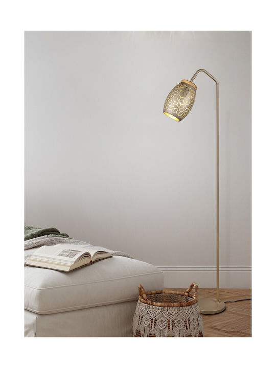 Trio Lighting Bidar Φωτιστικό Δαπέδου Υ147xΜ22εκ. με Ντουί για Λαμπτήρα E27 Καφέ