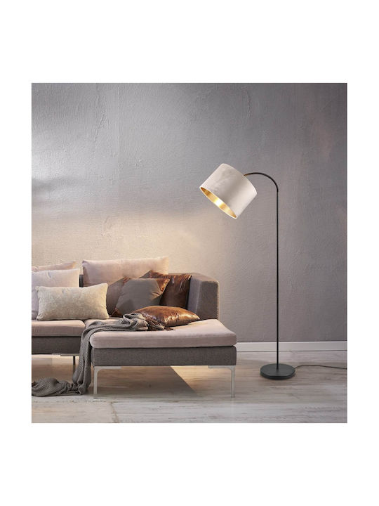Trio Lighting Подова Лампа В156xД63см. с Цокъл за Крушка E27 Черен