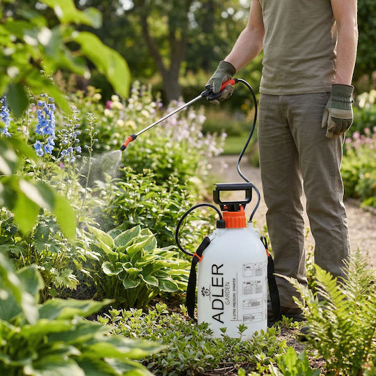 Adler Pressure Sprayer with 5lt Capacity 2.5bar in White Colour
