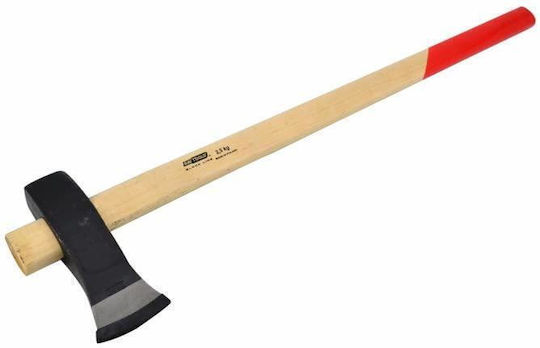 AWTools AW33067BL Hammer Axt Länge 90cm und Gewicht 4kg mit Holz Griff