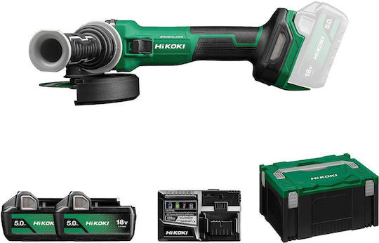 Hikoki G1813DEWQZ Τροχός 125mm Μπαταρίας 2x5Ah