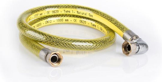 Flexible Gas Hose 1/2 Inch W-elbow 50 Cm
