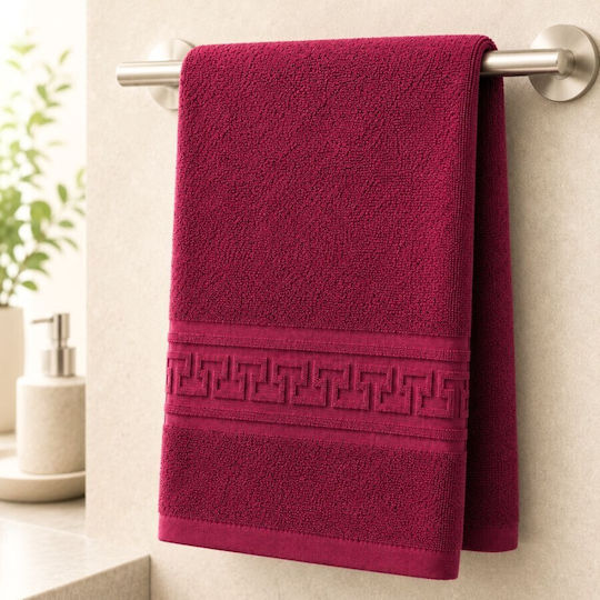 Pucioasa Prosoape De Hotel Mâini 50x30cm Burgundy Greutate 500gsm
