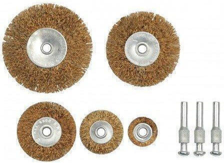 Vorel 06990 Wire Brush Tool 8mm Set of 5pcs