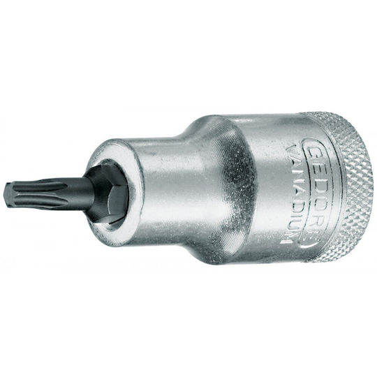 Gedore Bit-Stecknuss mit Torx-Bit und Antriebsvierkant 1/2'' Größe T45x55mm 1Stück