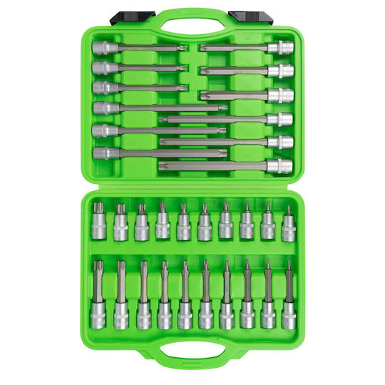 JBM Long Socket with Motor Torx and Socket 1/2'' Set 32pcs