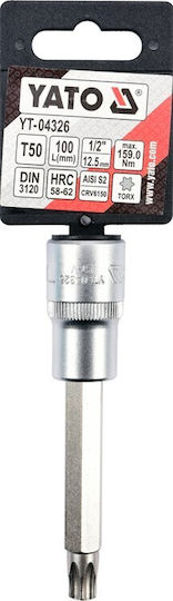 Yato Walnut with Torx Head and Socket 1/2'' T50x100mm