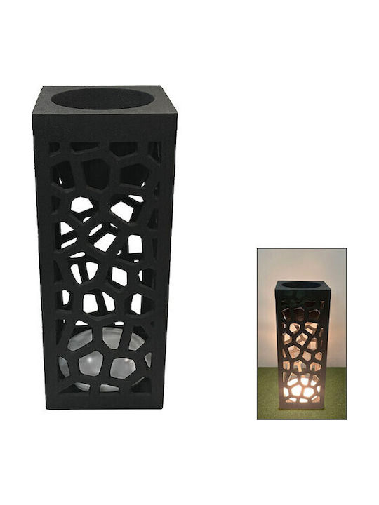 Marhome Übertopf Fiberglas Schwarz 30x30x80εκ.