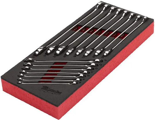 Milwaukee German Polygon Set with Size from 8mm to 22mm Max Bite 15pcs