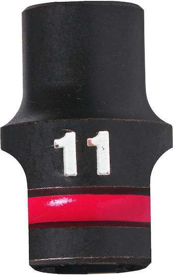 Milwaukee Shockwave Καρυδάκι Αέρος Εξάγωνο με Καρέ Υποδοχής 1/2" Διάμετρος 11mm