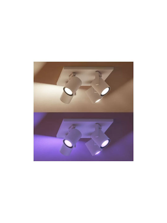 Philips Argenta Spot With 4 Lights In White Colour