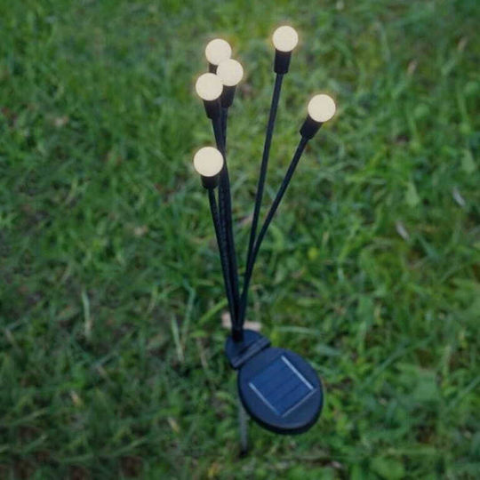 Lampă Solară Ghiveci de flori cu Alb Cald Lumină