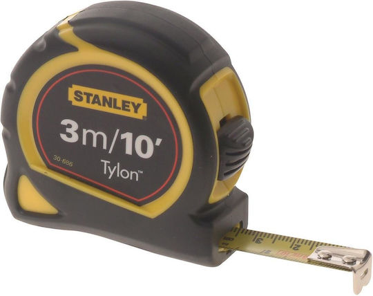 Ролетка Stanley Tylon 0-30-686 3м 13мм жълто черно