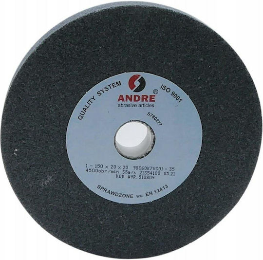 Andre Flat Grinding Wheel 150mm X 20mm X 32mm 98c60k7vc01-35 Black "type 1"