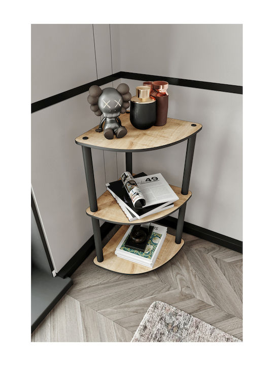 Corner Brown Bookcase 71x34x34cm