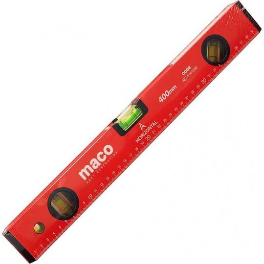 Maco 0141252 Wasserwaage Aluminium 40cm mit 3 Augen