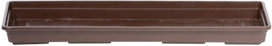 Prosperplast IP400 Πιάτο Γλάστρας Πλαστικό Brown 34.5x34.5εκ. IP400-R222
