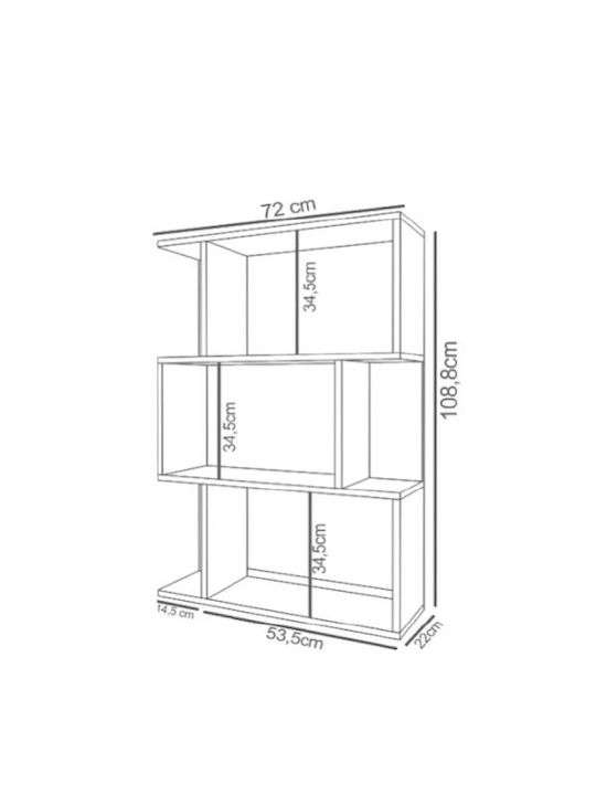 Bibliotecă Clasică 72x22x109 cm