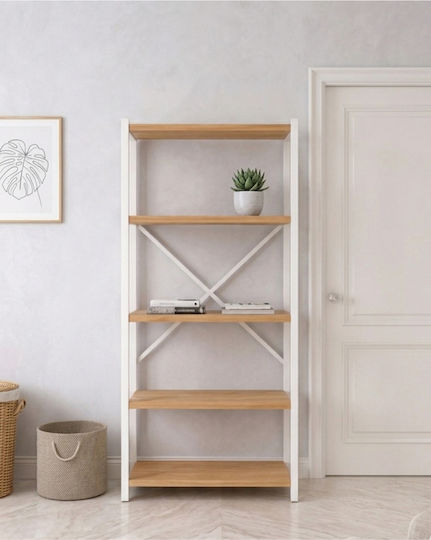Bibliotecă Albă 90x30x150 cm Bibliotecă Albă 90x30x150 cm