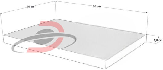 Shelf 30x20x20cm White Shelf 30x20x20cm White