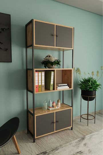 Етажерка Сива 76x30x181см