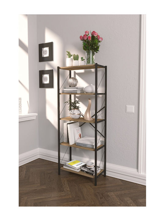 Brown Bookcase 60x30x150cm