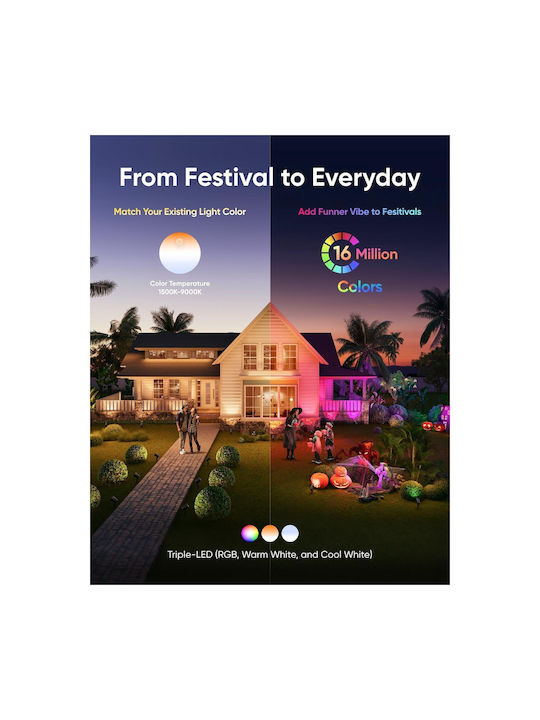 Eufy Eufy Outdoor Floor Lamp Projector with Integrated LED