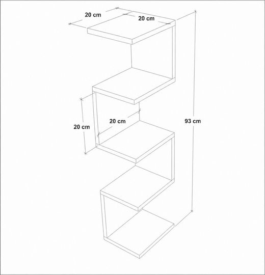 Γωνιακό Ράφι Τοίχου 20x21x21εκ. Γωνιακό Ράφι Τοίχου 20x21x21εκ.