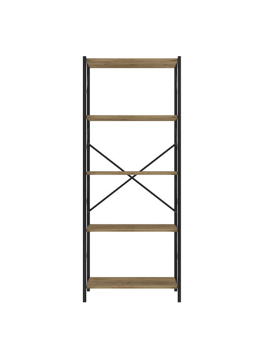 Βιβλιοθήκη Καφέ 60x30x150εκ.