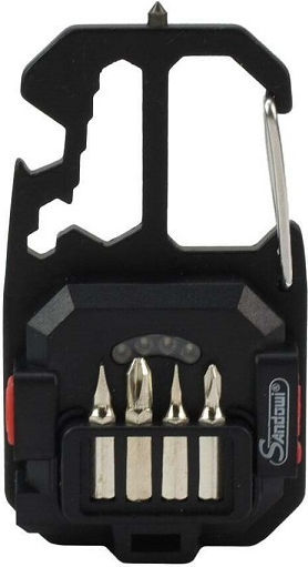 Andowl Rechargeable Keychain Flashlight LED with Maximum Brightness 600lm Black