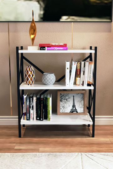 Bücherregal Weiß 70x30x85cm
