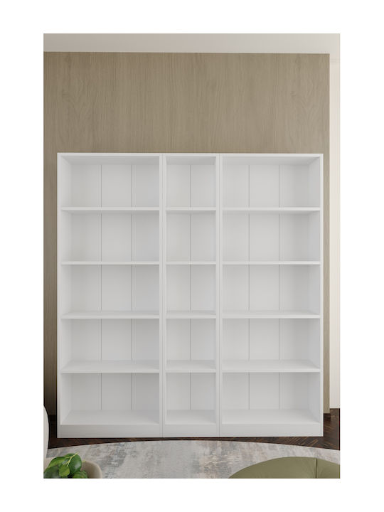 White Bookcase 149x20x169cm