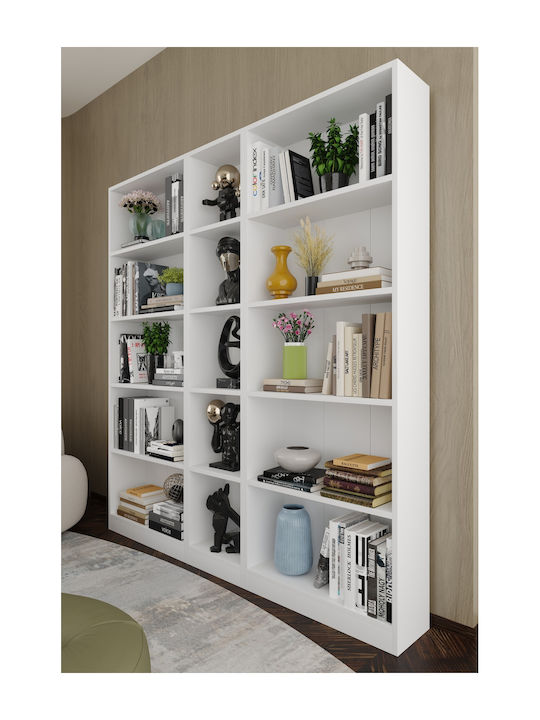 White Bookcase 149x20x169cm