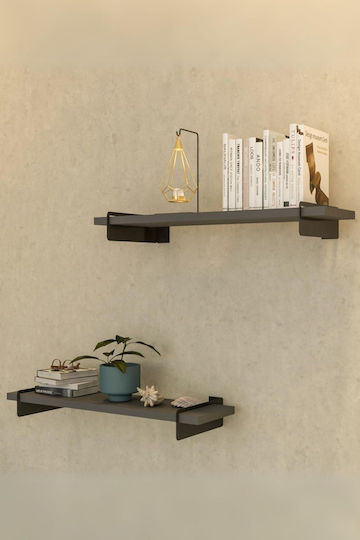 Wall Shelves White 2 Pieces