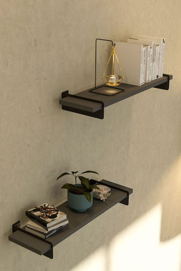 Wall Shelves White 2 Pieces