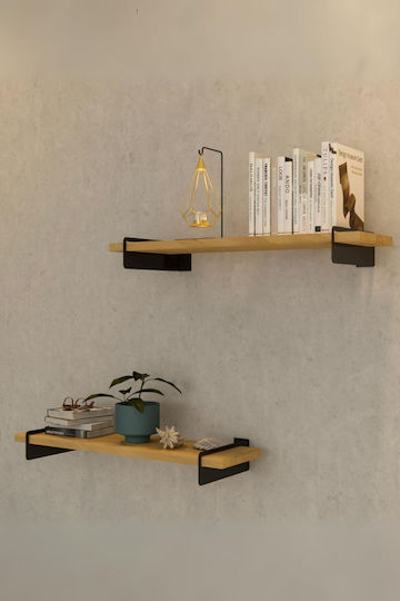 Wandregale Weiß (2 Stück) 60x16x16cm