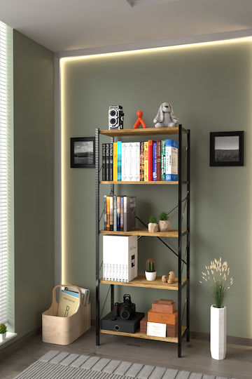 Βιβλιοθήκη Καφέ 150x60x150εκ. STE-016128-P16128