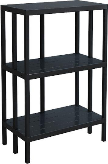 Bücherregal Schwarz 55x30x88,5cm