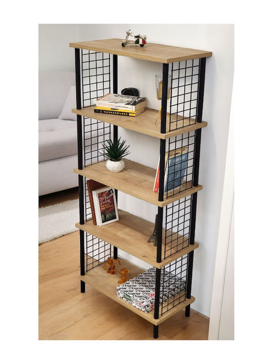 Beige Bookcase 60x30x136cm