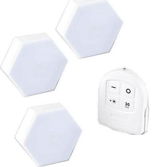 LED Light Switch for Closets with Battery, Remote Control and Sticker for Installation
